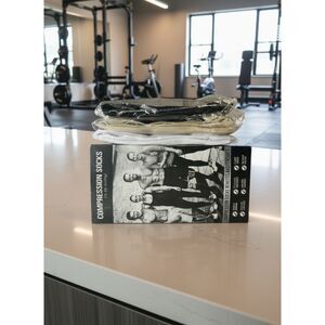 Compression Socks 3-Pack 15-20mmHg – Black Beige White S/M Unisex